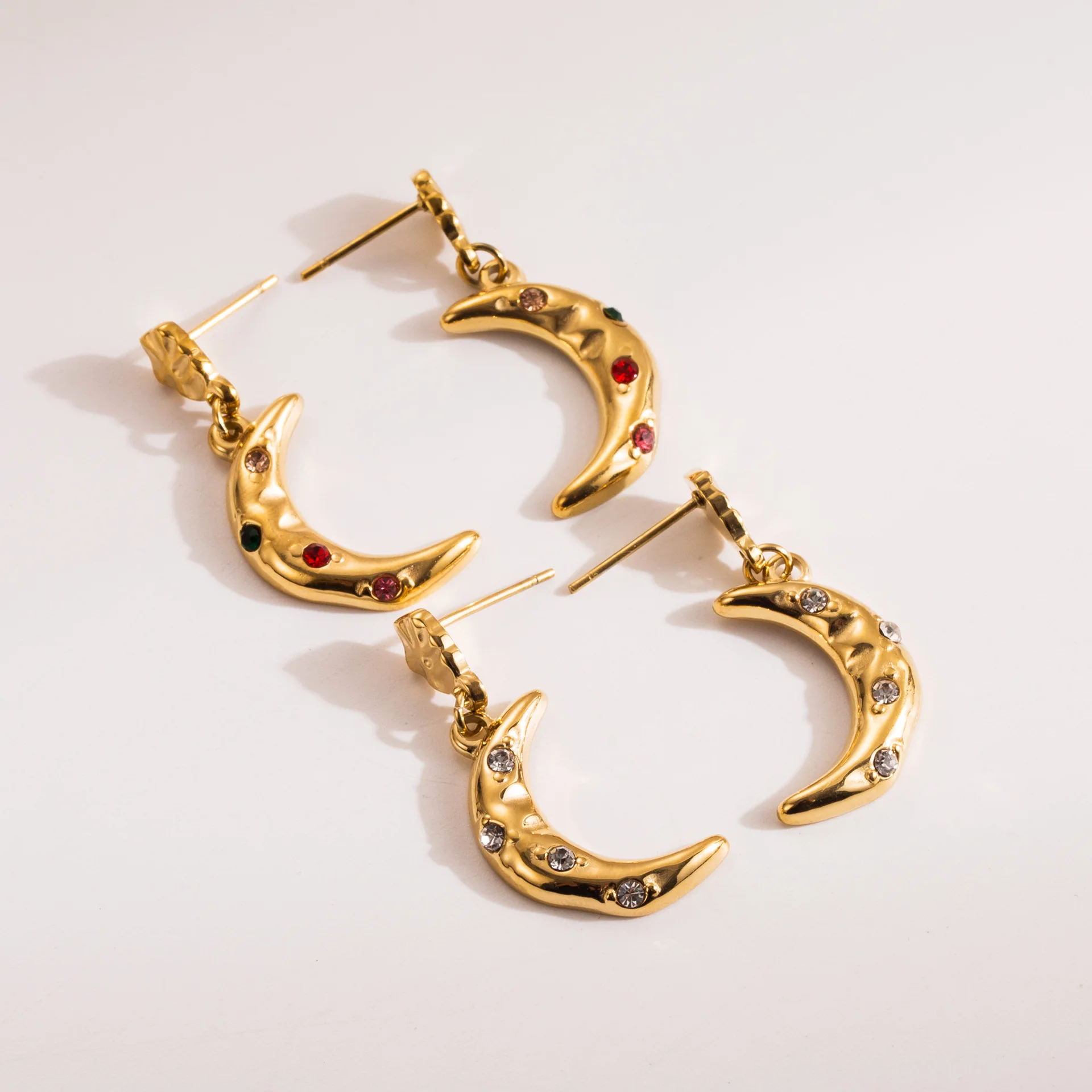 Висячие серьги из нержавеющей стали для женщин модные легкие роскошные цветные с