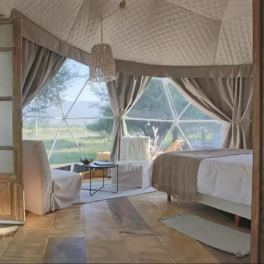 Геодезический купол палатка для отеля сферическая усадки курортная уличная