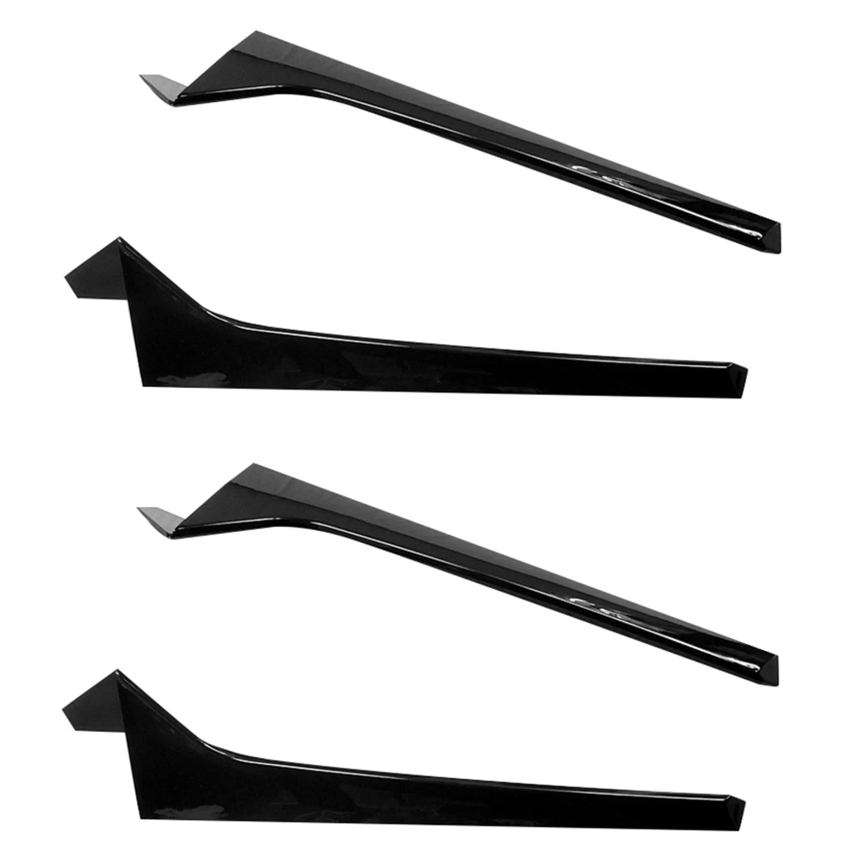 

4x Car Glossy Black Rear Window Side Spoiler Canards Splitter for- Tiguan R-Line 2017-2022 Windshield Trim Sticker