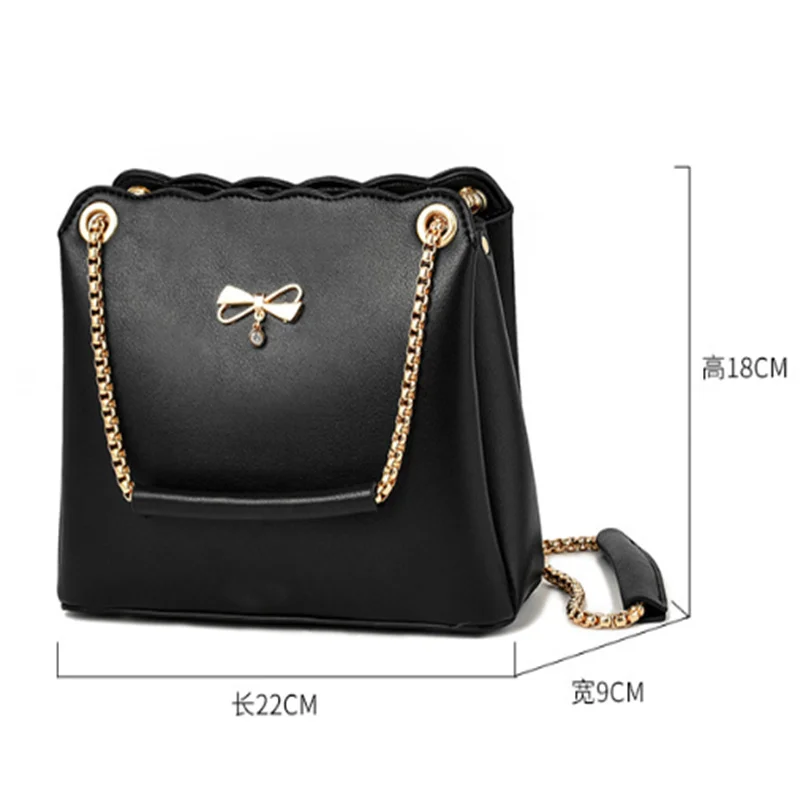 Fashion Luggage &Bags Women's Handbags Crossbody NEW 2023 Simple Bow Knot Sweet Leisure Shopping PU  Ladies Bolsos