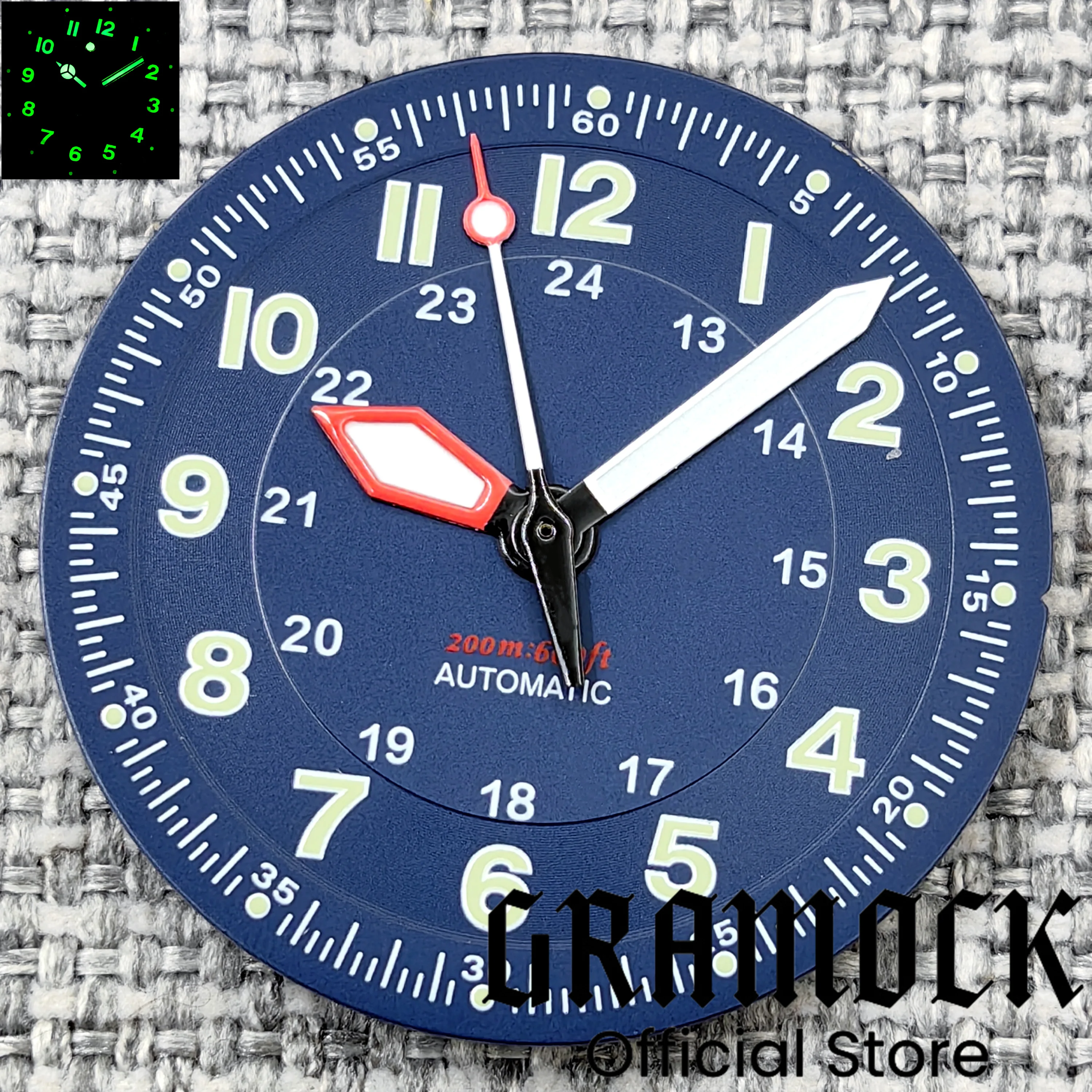 Gramock Classics Белый Циферблат 29 мм для часов NH35/36