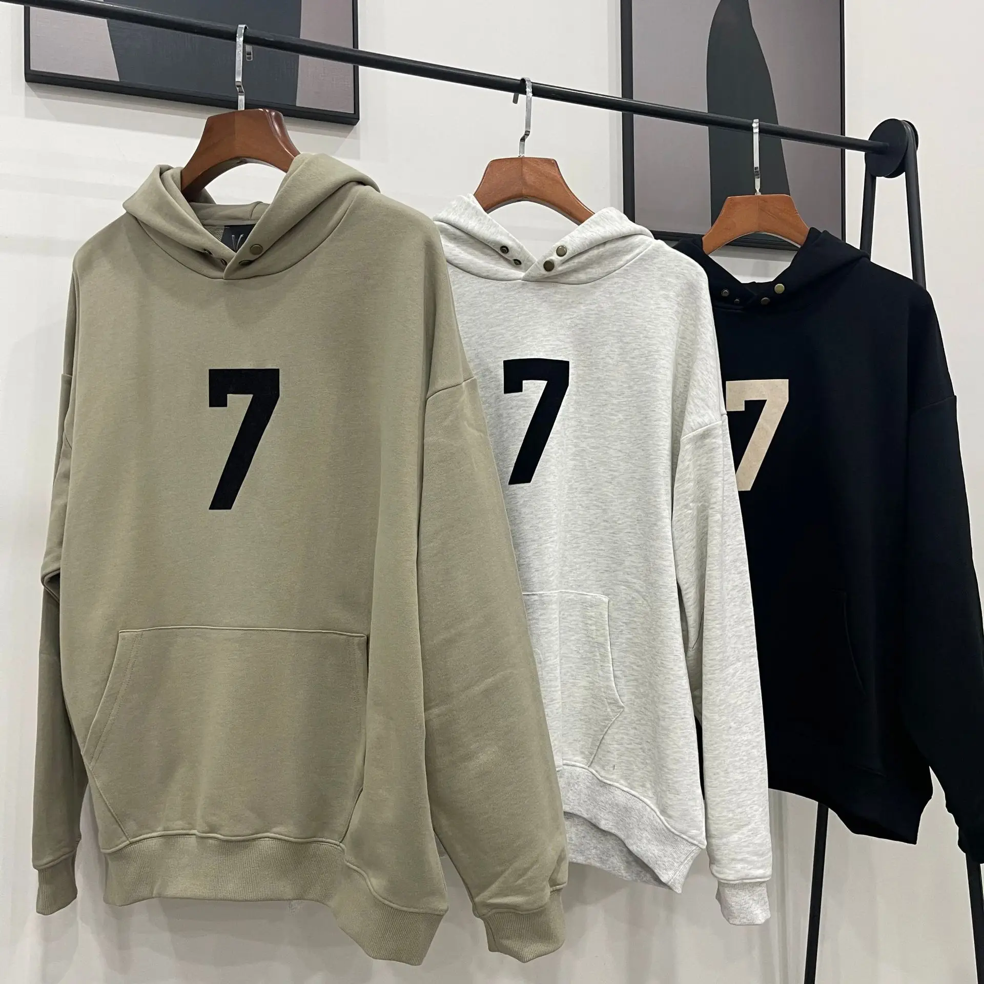 

Men Women Season 7 Series Hoodies Casual High Street Hoody Sweatshirt Oversized Streetwear Hip Hop Unisex Pullovers