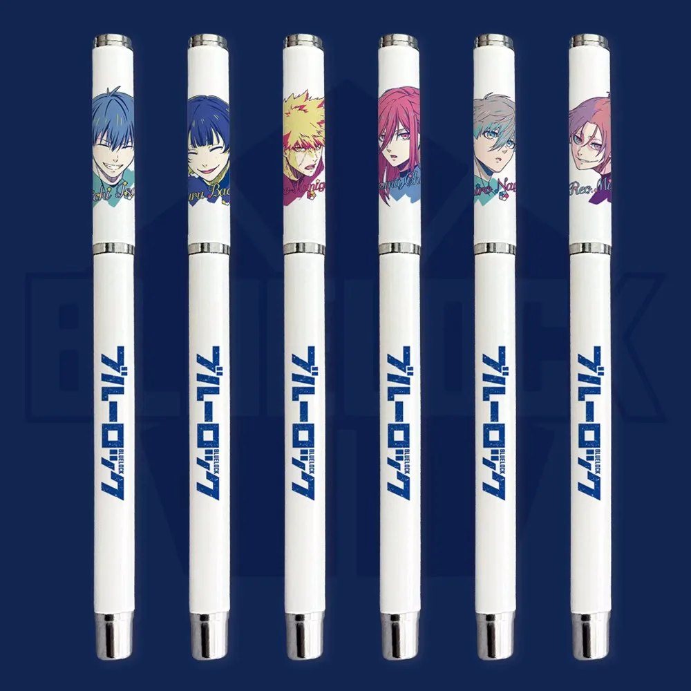 Anime BLUE LOCK Isagi Yoichi Chigiri Hyoma Black Ink Gel Pen