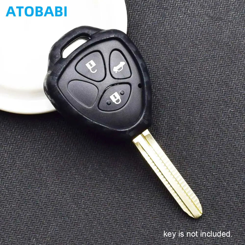 

Силиконовый чехол для автомобильного ключа для Toyota Camry Avalon Corolla Matrix Rav4 Venza Yaris, чехлы для дистанционного управления в стиле углеродного волокна