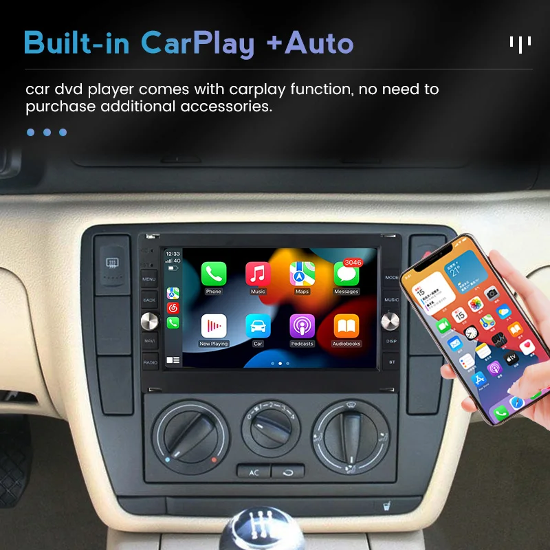 Автомагнитола 2DIN для passat B5 MK5 1998-2005 7 дюймов Android 11 четырехъядерный процессор 2 + 32