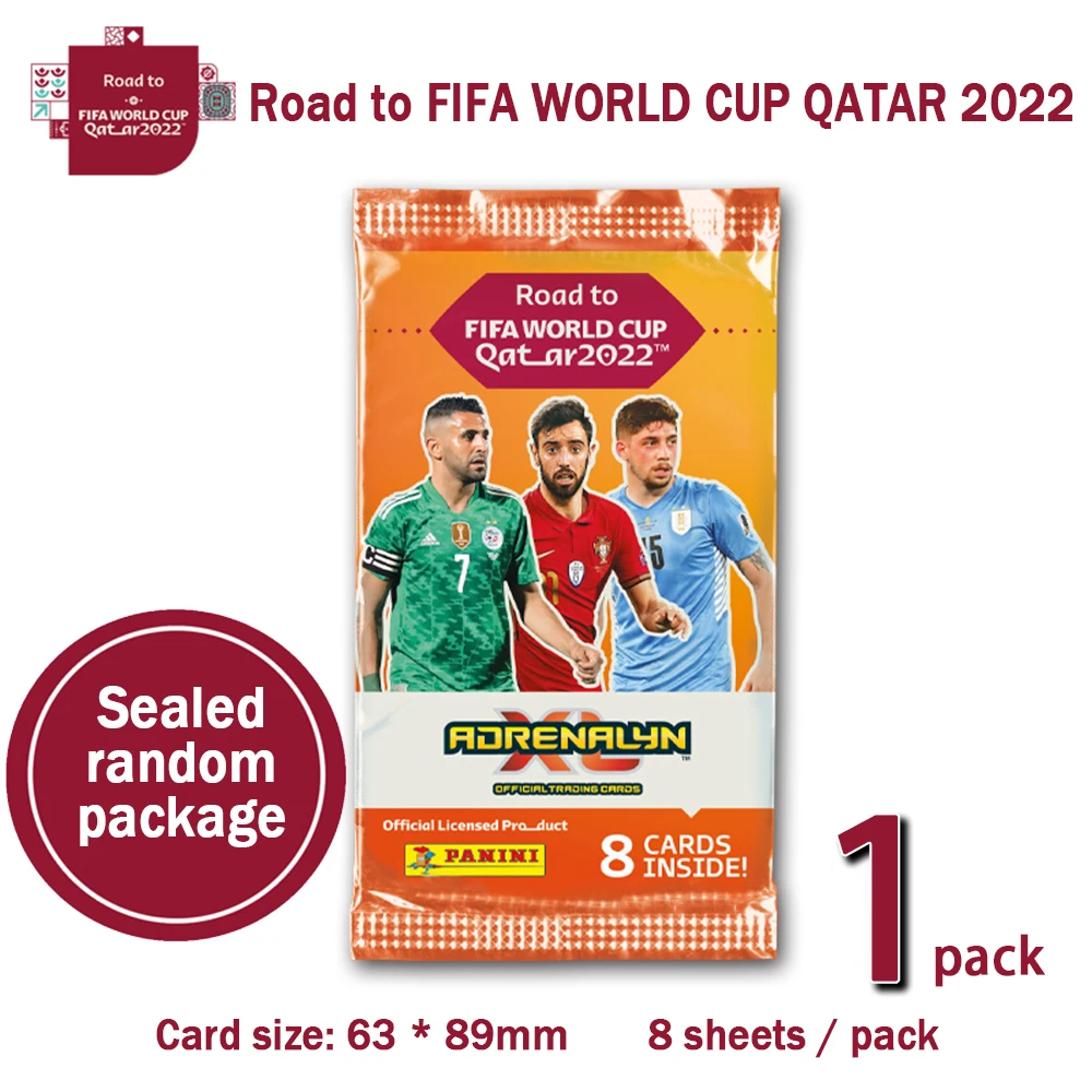 

Panini 2022 коробка для карт со звездами, Чемпионат мира по футболу в Катаре, коллекция звезд по футболу, ограниченная Комплектация карт для фанатов