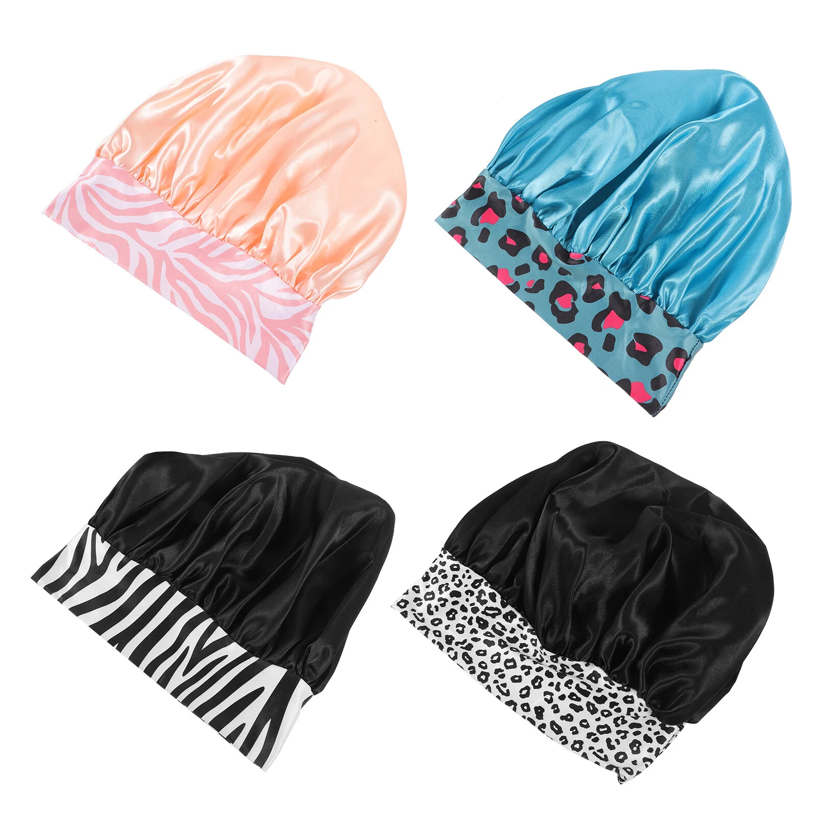 

Large Shower Cap Long Hair Cover Bonnet Sleeping Essentials Women Caps Reusable Womens