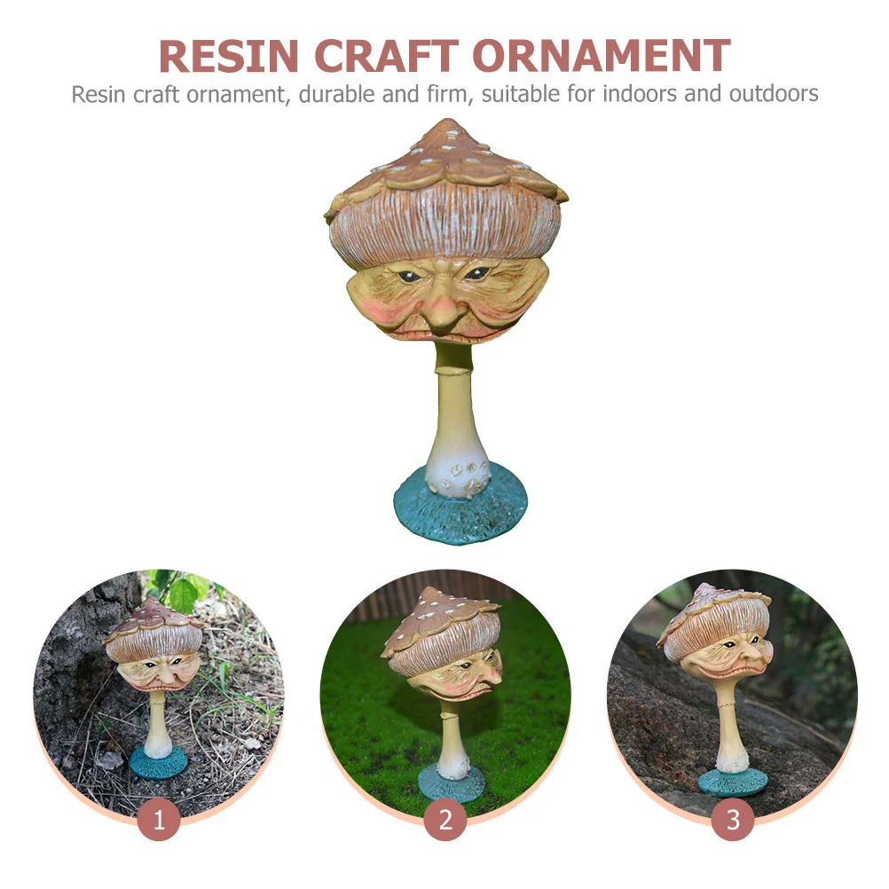 

Mushroom Ornament Lowerpot Resin Craft Home Decors Flower Mushrooms Garden Statue Decoration