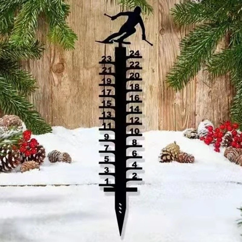 

Милый зимний датчик снежинки, креативная палка для двора, подходящая для зимнего сада