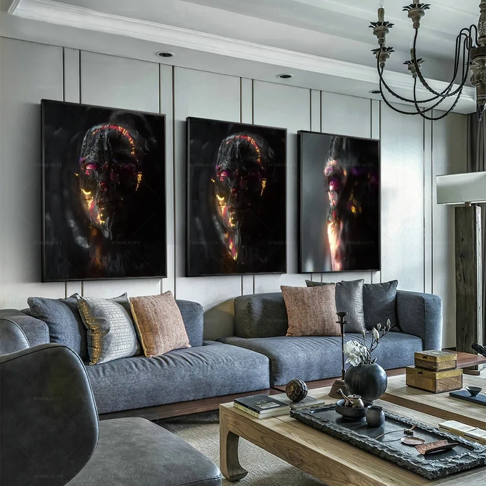 

Forbeauty темная кожа пришельцев распылитель Картина на холсте водонепроницаемая и может использоваться вне картины маслом для декора спальни