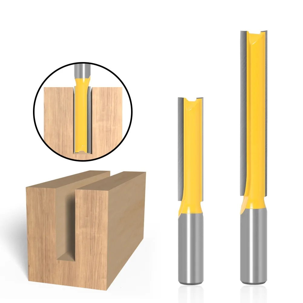 

1 pc Straight/Dado Router Bit 1/2" Dia. X 2" X 3"Length - 1/2" 12mm Shank Woodworking cutter Wood Cutting Tool