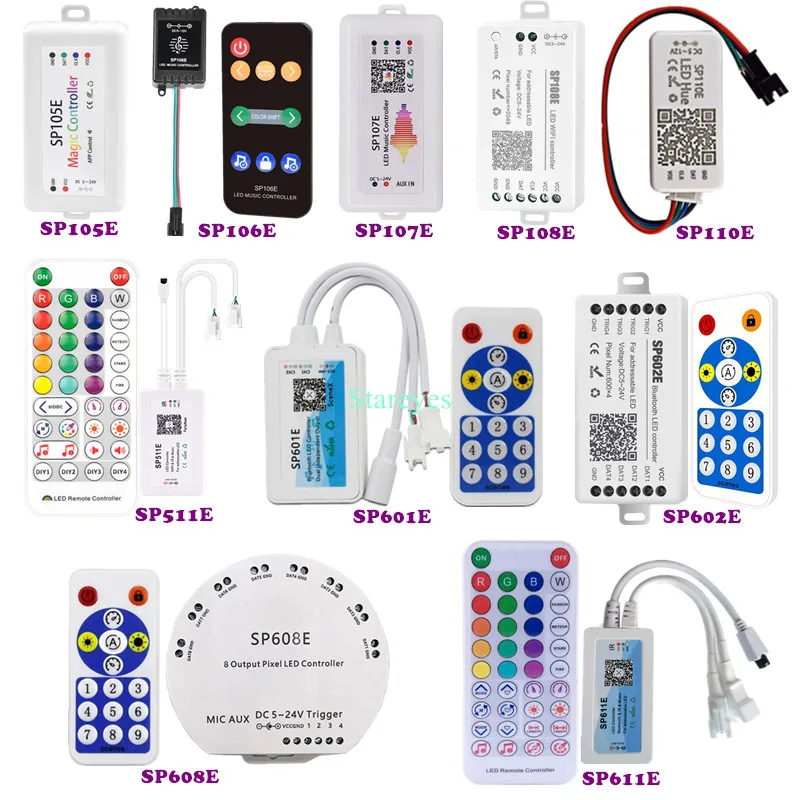 Контроллер светодиодной ленты Magic Color SP105E SP106E SP107E SP108E SP110E SP511E SP601E SP602E SP608E SP611E WS2811