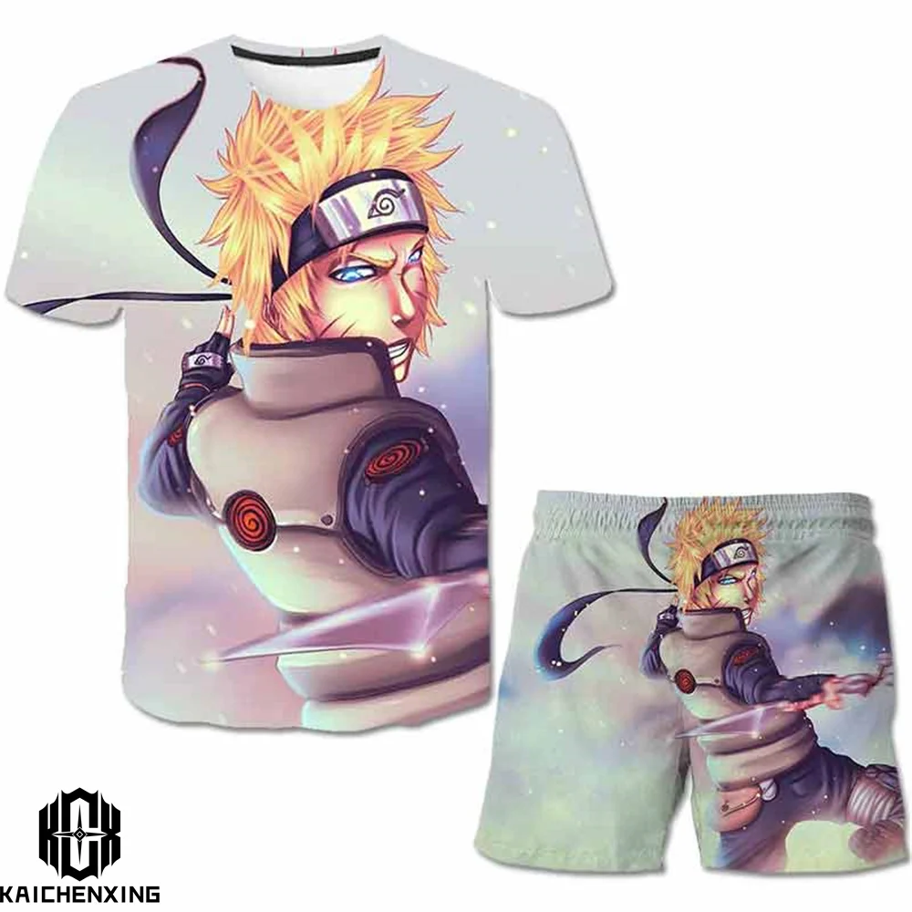 

Naruto 2pcs Set Fashion Boys Cartoon T Shirt Kids Suit 4 5 6 7 8 9 10-14 Years Short Sleeve Clothes 2 Piece Set Summer Outfits