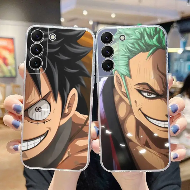 

Аниме One Piece Monkey D. Чехол для телефона Luffy для Samsung Galaxy S22 S21 Ultra S20 S30 FE S8 S9 S10