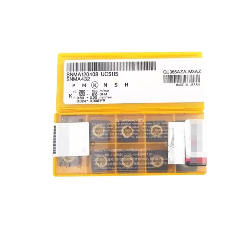 

100% Оригинальные твердосплавные Токарные пластины SNMA SNMA12 SNMA1204 SNMA120408 UC5115