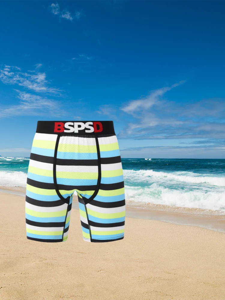 Мужское нижнее белье дышащие сексуальные мужские трусы боксеры с модным принтом