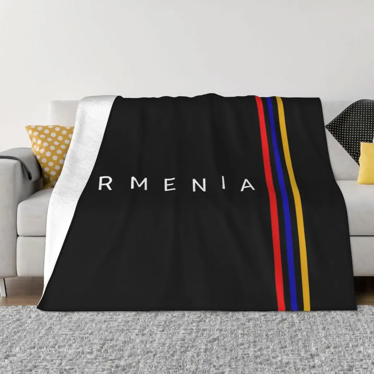 

Armenia Flag Armenian Blanket Fleece Ultra-Soft Throw Blankets for Bedding Couch Bedroom Quilt