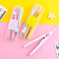 2 in 1 hair iron high quality flat iron straightening hot comb mini hair straightener and curling iron styling tools