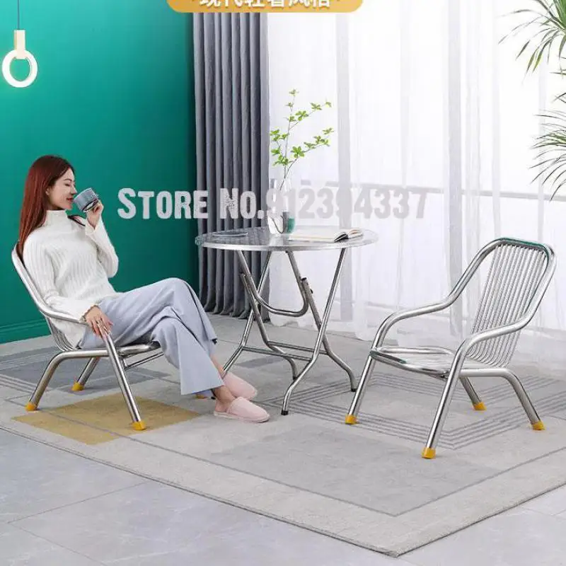 Современный простой стул из нержавеющей стали планшетофон для взрослых кованого