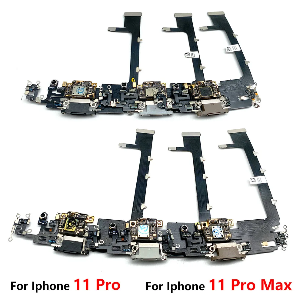 

1pcs NEW USB Charging Charger Port Flex Cable For iPhone 11 Pro / 11 Pro Max Dock Charger Connector With Microphone Flex Cable