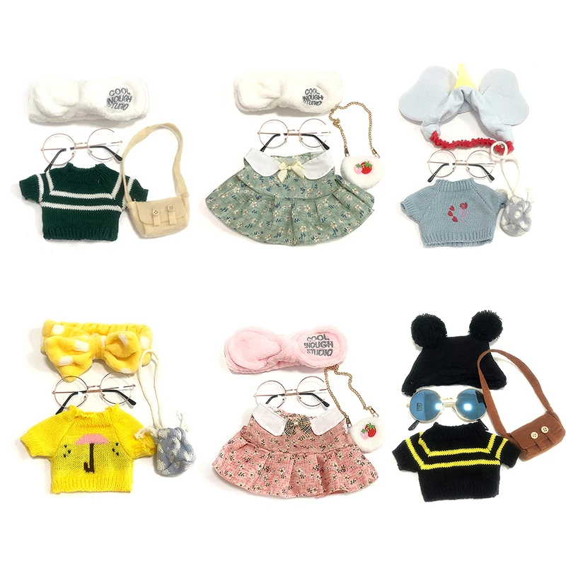 

Doll Lalafanfan Duck Clothes for 30cm LaLafanfan Duck Clothes Plush Doll Clothes Headband Bag Glasses Outfit for 30cm Plush Toy