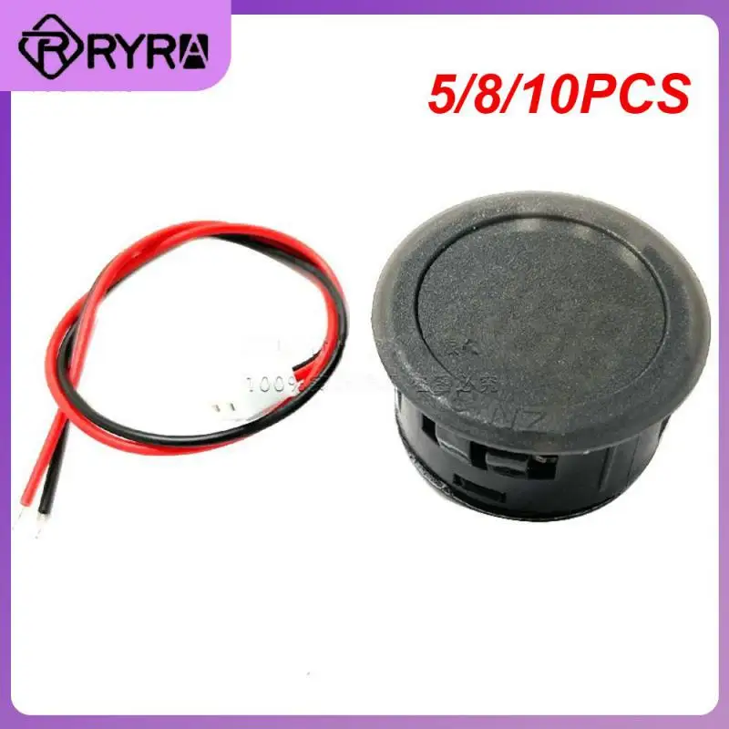 

5/8/10PCS No Power Connection Required Two Wire Voltmeter Convenient Installation Circular Opening Reverse Connection Protection