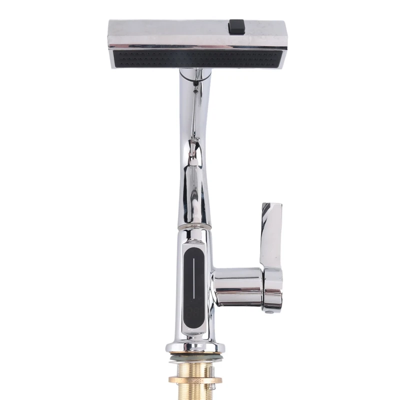 Выдвижной кухонный смеситель с водопадом интеллектуальный цифровой дисплей для