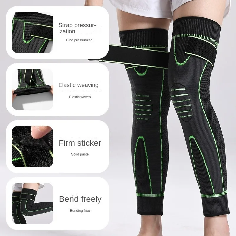 

1 Pcs Compression Knee Pads Support Lengthen Stripe Sport Sleeve Arthritis Joint Pain Protector Elastic Kneepad Brace Volleyball