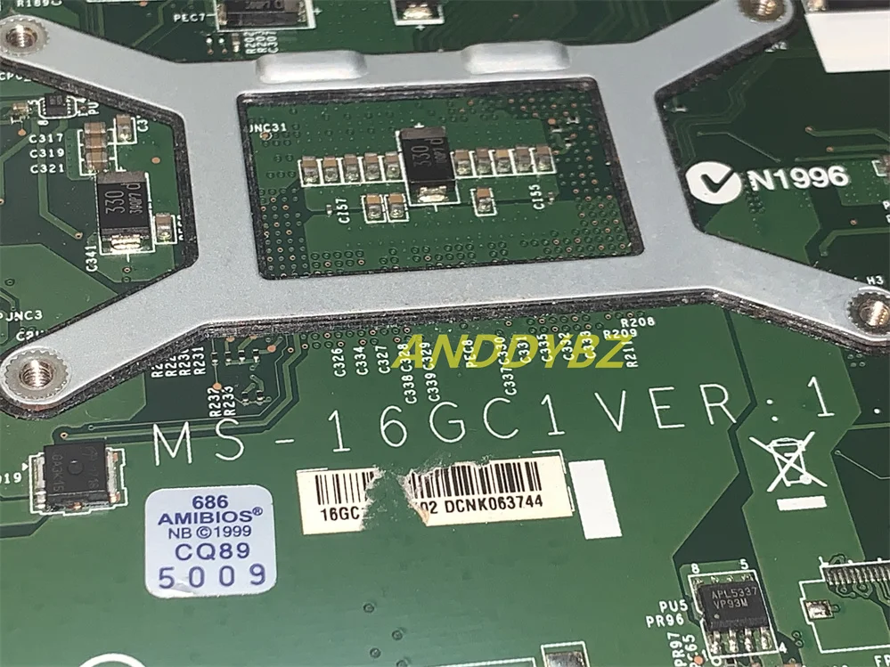 Материнская плата для ноутбука MSI GE70 с GT750M GTX760M GTX765M MS-16GC1 TESED OK |