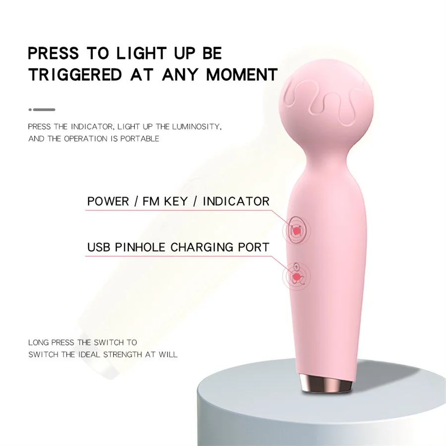 Мощная волшебная палочка мини-микрофон AV-вибратор стимулятор клитора массажер