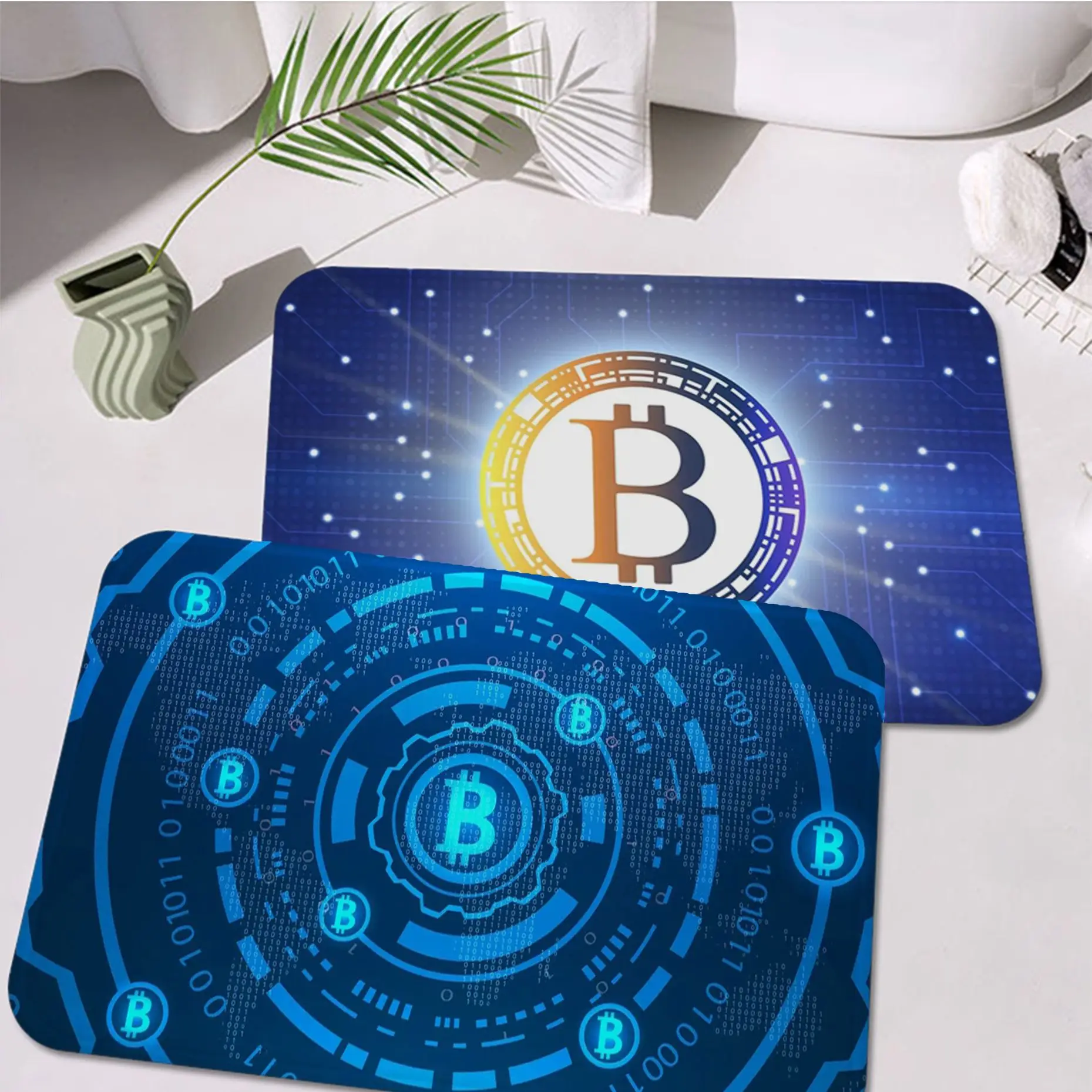 

Bitcoin Evolution Of Money Door Mat Nordic Style Bedroom Living Room Doormat Home Balcony Anti-Slip Welcome Doormat