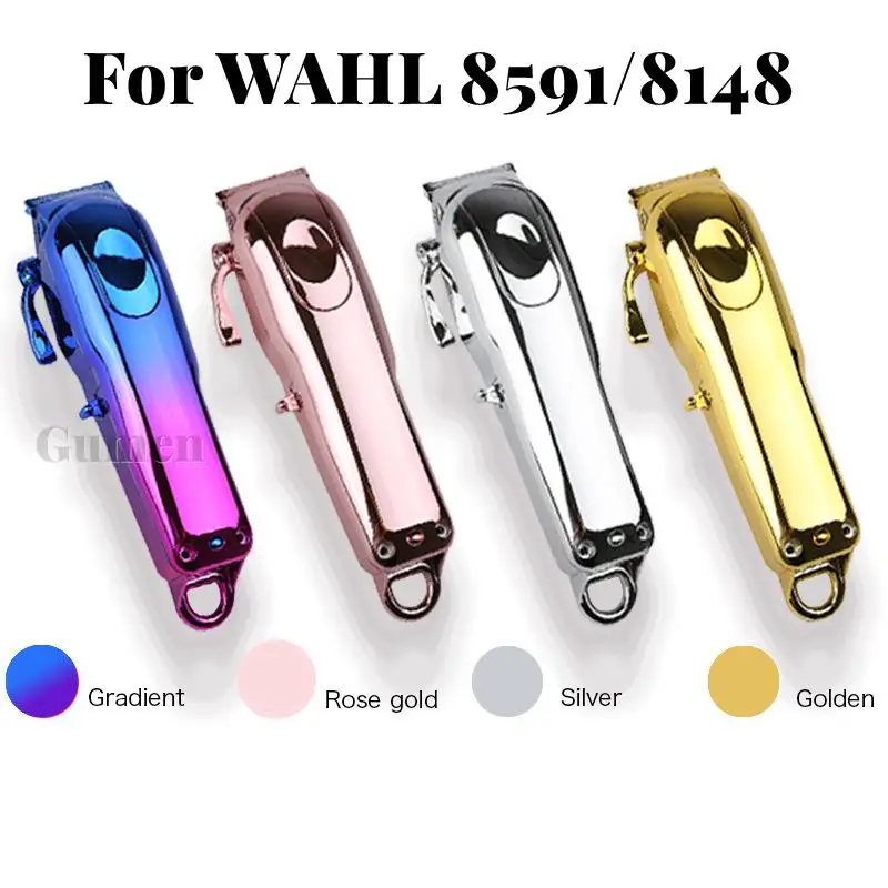 

For WAHL 8591 8148 Electroplating Gold Electric Hair Clippers Cover Lid Kit ABS Cordless Hair Clipper Modified Shell Set