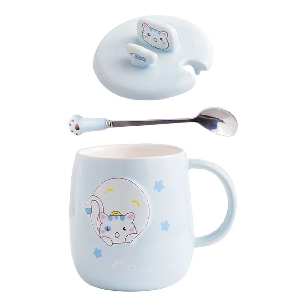 

Mug Cup Coffee Ceramic Cat Mugs Tea Cups Cute Water Travel Gifts Breakfast Latte Kawaii Porcelain Beer Hot Chocolate Espresso