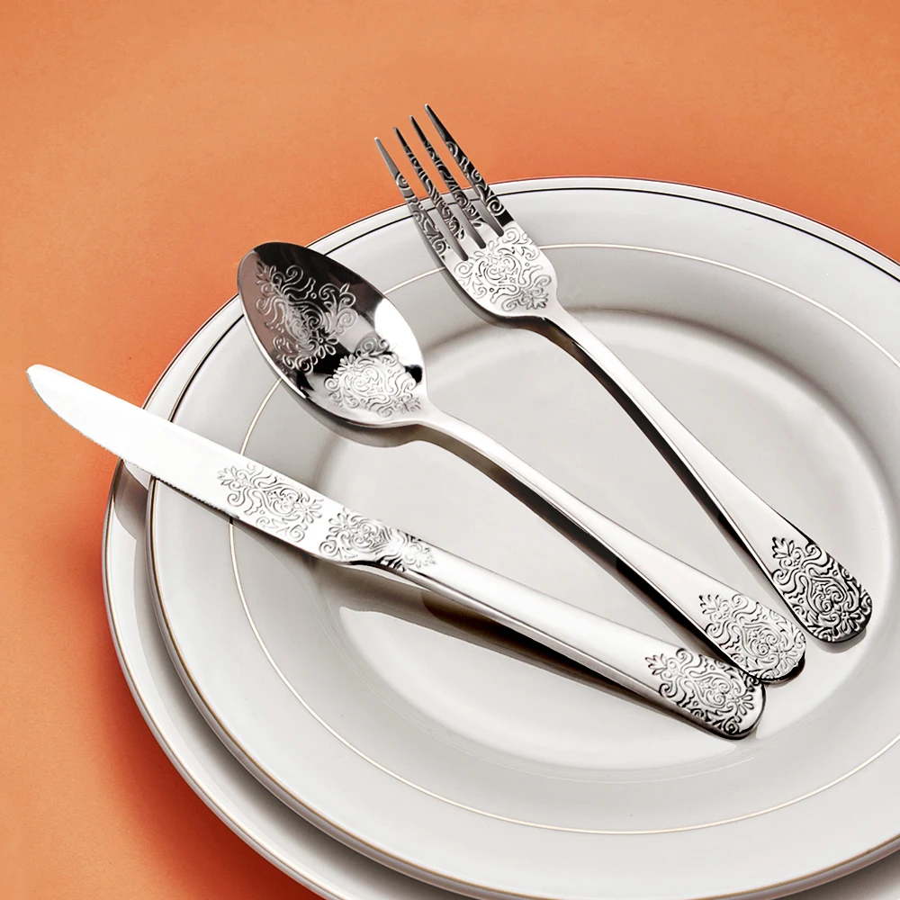 Набор столовых приборов в дворцовом стиле из нержавеющей стали | Дом и сад