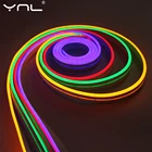 12 В постоянного тока, светодиодная неоновая светильник аемая силиконовая 6 мм, 1-5 м, гибсветодиодный светодиодная автомобильная лампа SMD2835, 120 светодисветодиодный, sM, украшение для дома