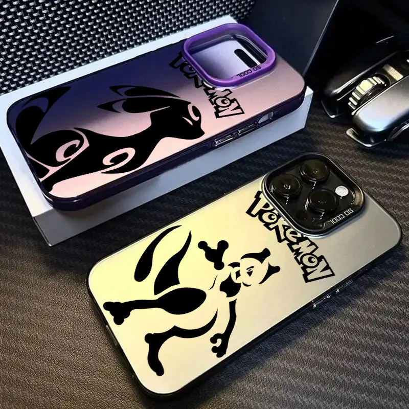 Фото Чехол для телефона P-Pokemons Anime Umbreons Mewtwos для iPhone 13 14 15 16 Plus 17 Pro Max 16e 17E 17 Air 11 12 18 Pro Funda Back Cover №2