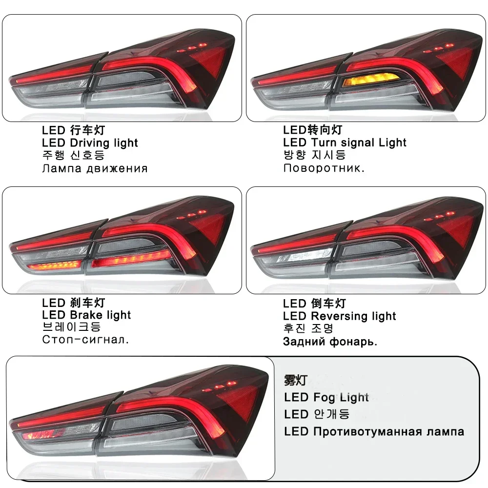 2 шт. автомобильные фары для Maserati Ghibli 2014-2022 светодиодные автоматические задние