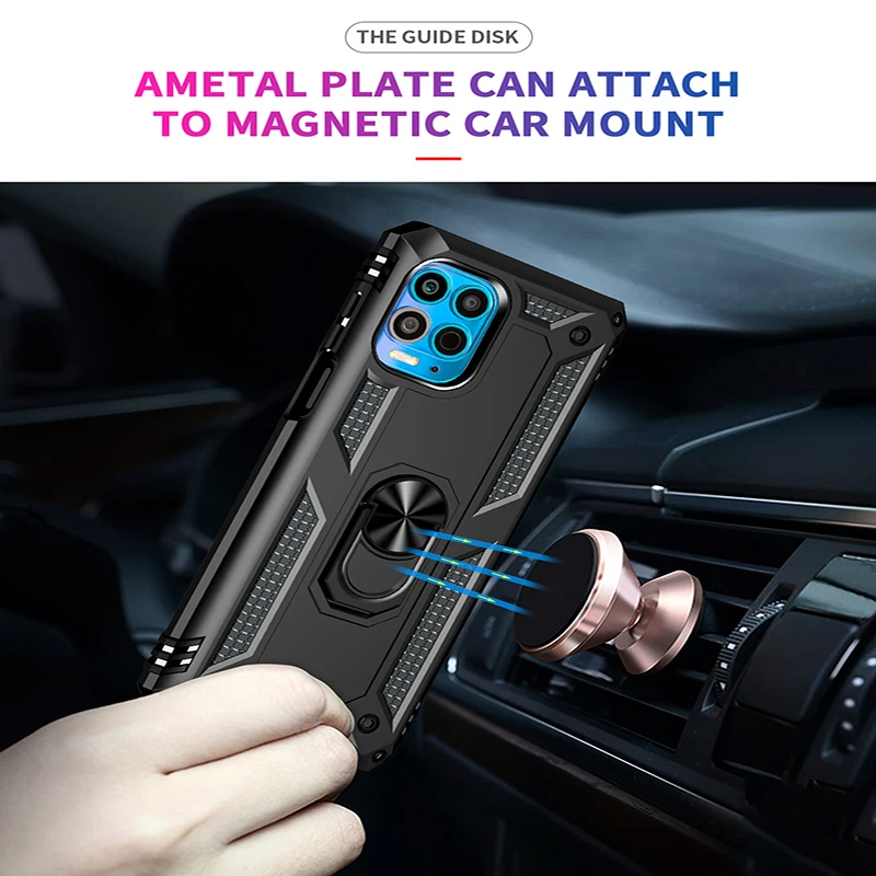 shockproof phone case for motorola g100 g71 g60 g51 g50 g41 g40 car holder ring cover for moto g31 g30 g20 g10 g9 g8 g7 plus g6 free global shipping