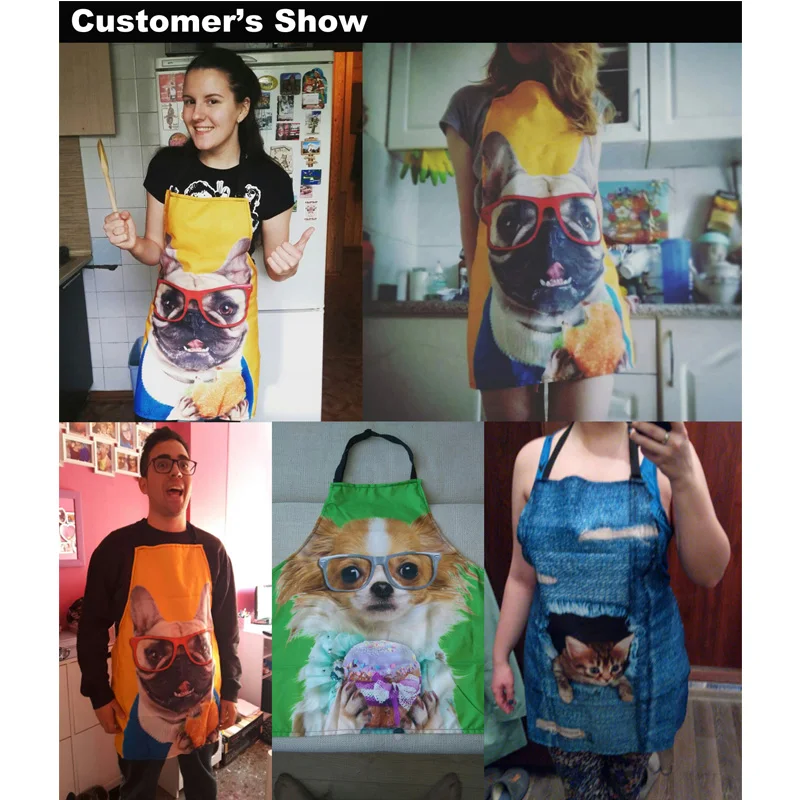 товары для кухни и быта фартук Домашний мультяшный кухонный женщин мужчин