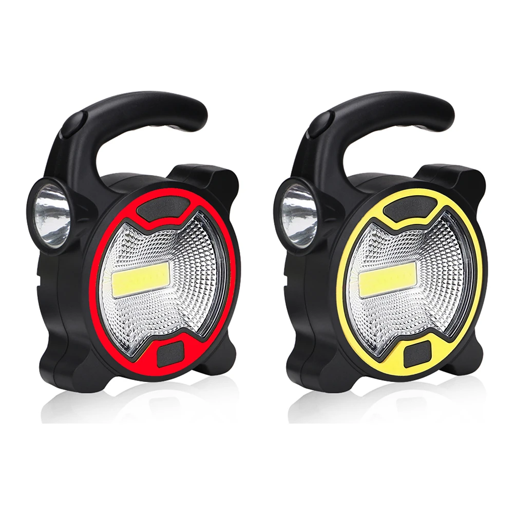 

Portable COB LED Work Light Handheld Lantern Flashlight Outdoor Waterproof Tent Camping Lights Battery Powered Emergency Lamp