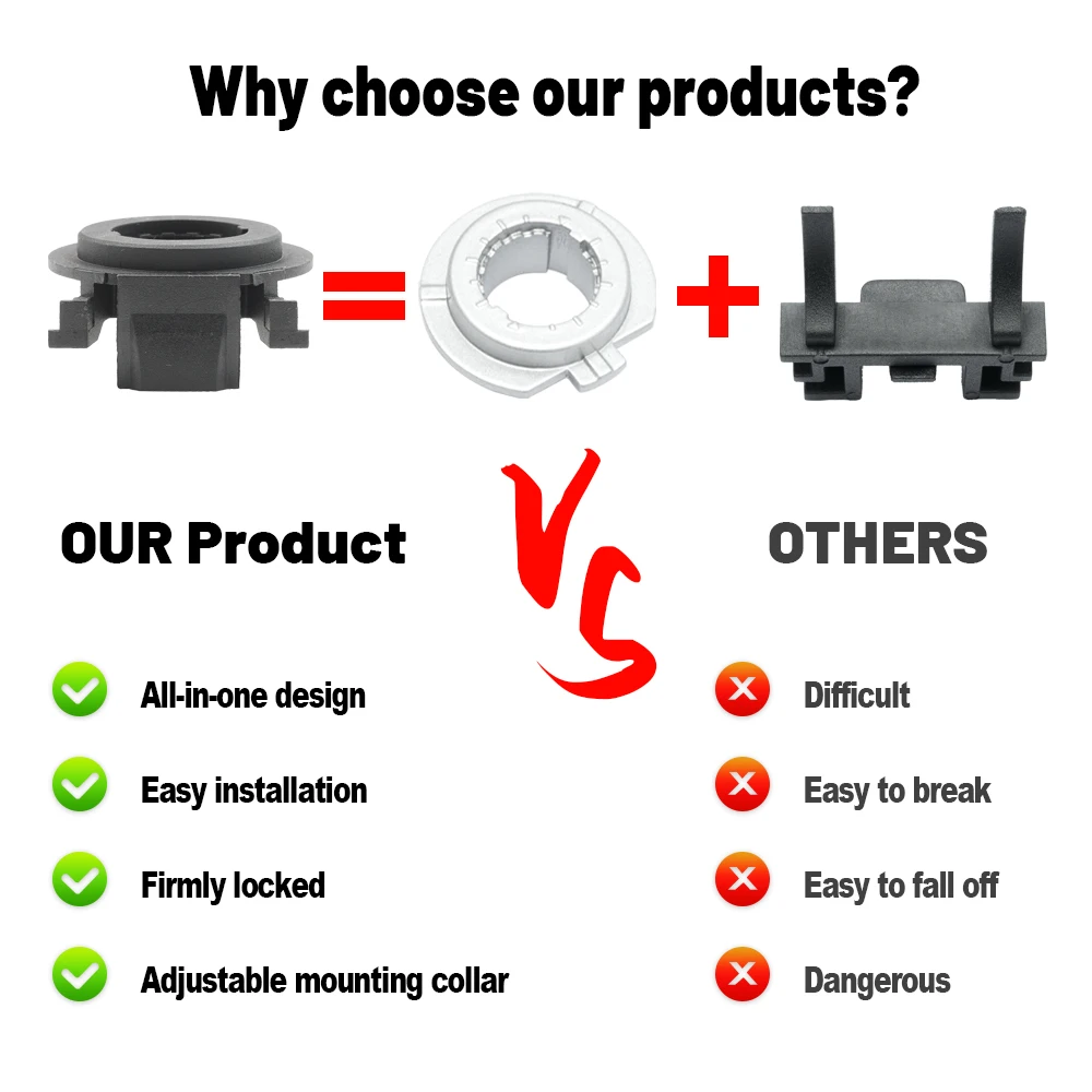 2 шт. держатель для фар автомобиля Opel/Vauxhall Corsa E Fiat 500 и 500C Abarth Peugeot 16 +