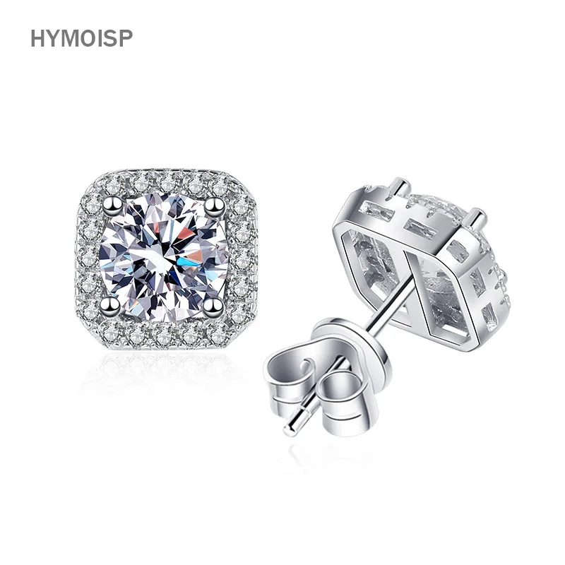 

Женские и мужские серьги-гвоздики с искусственным бриллиантом, из серебра 925 пробы