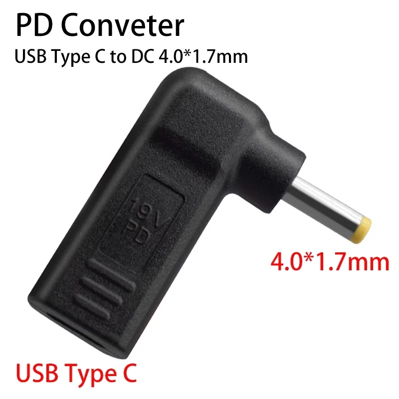 

USB Type C Female To DC 4.0*1.7mm Male Laptops Power Adapter Jack PD Spoof Decoy Trigger Plug Fast Charging Head Connector