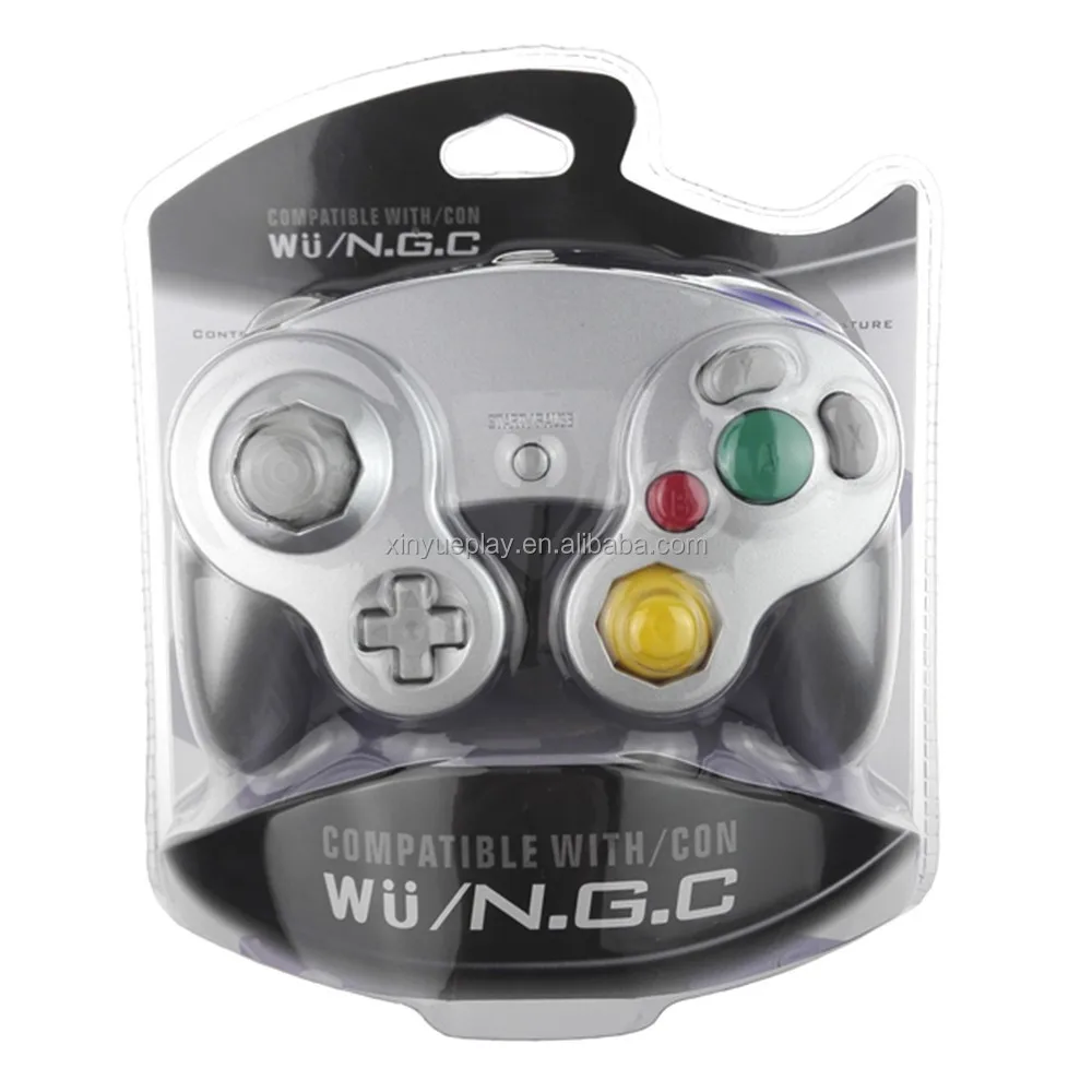 

Дешевый черный проводной контроллер для геймпада для Wii Gamecube