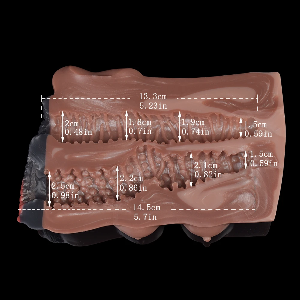 LUUK силиконовый Мужской мастурбатор с карманом для свободных рук Киской и задом