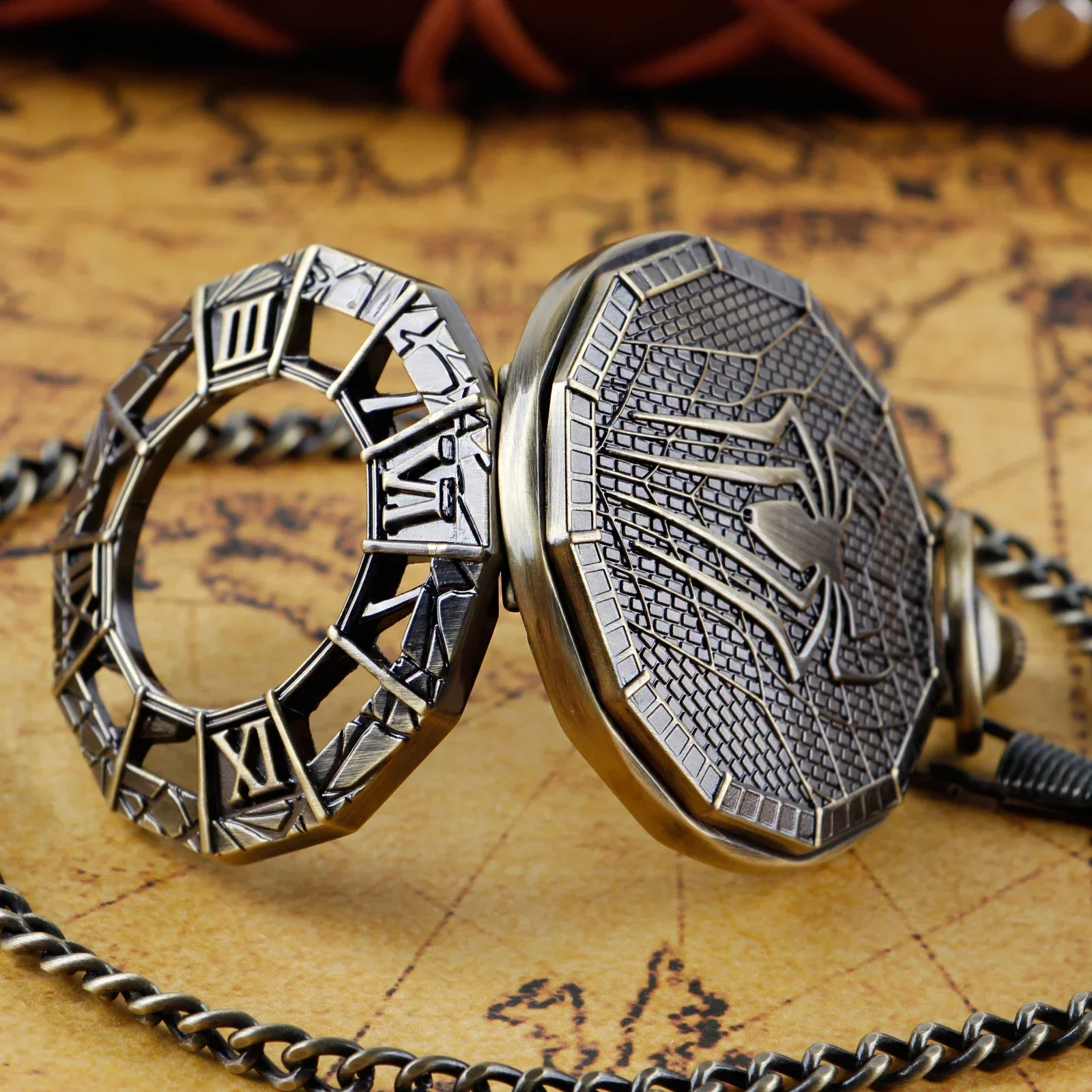 Нежные антиквариатные карманные часы в стиле ретро механические для мужчин и