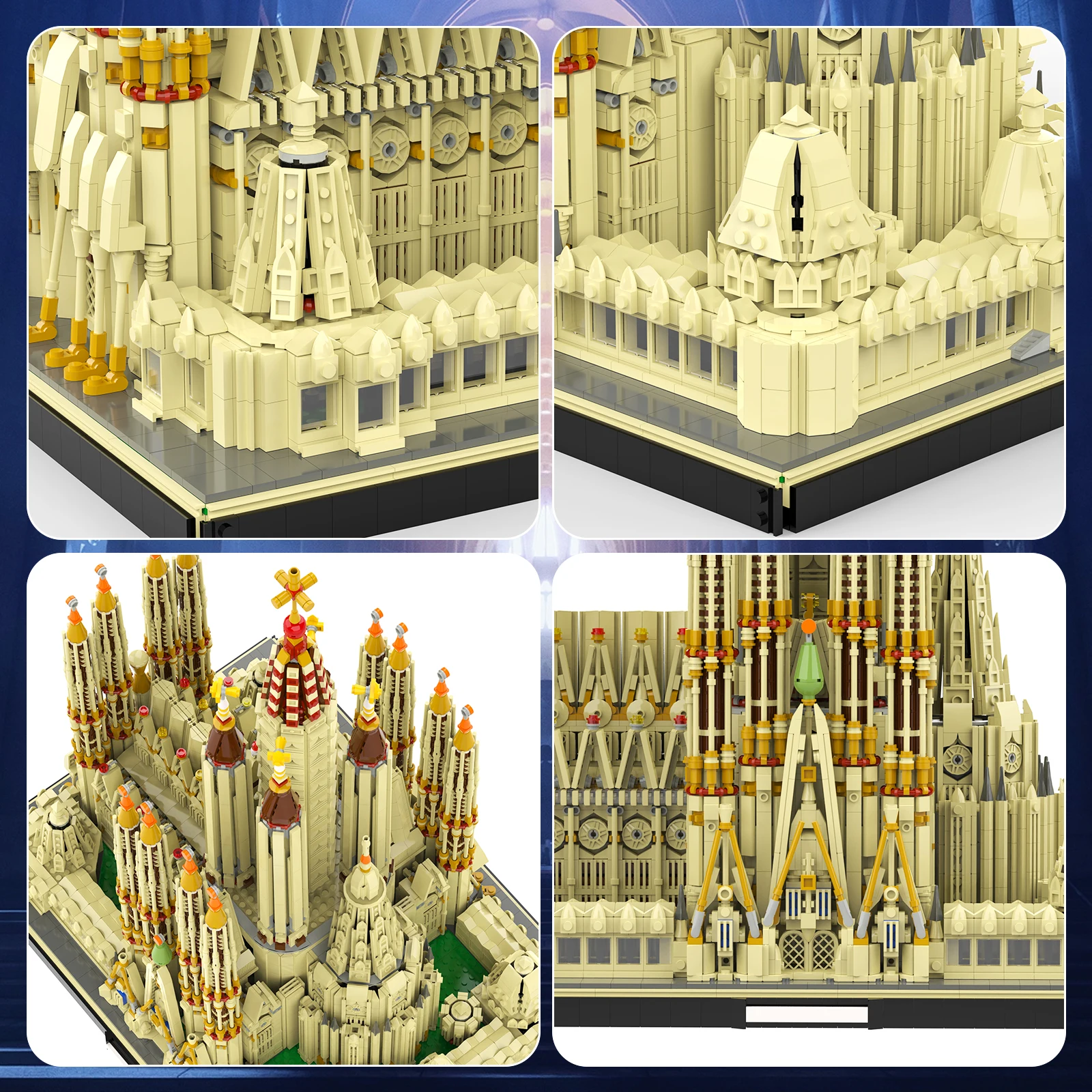 10049 шт. Детский конструктор Sagrada семейство