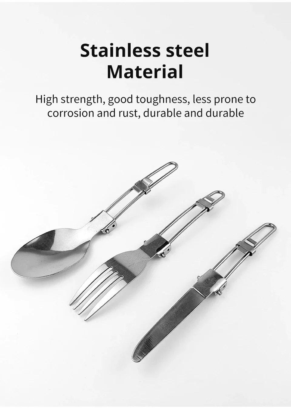 Ультраaligero plegable для acero inoxidable acampar в aire libre