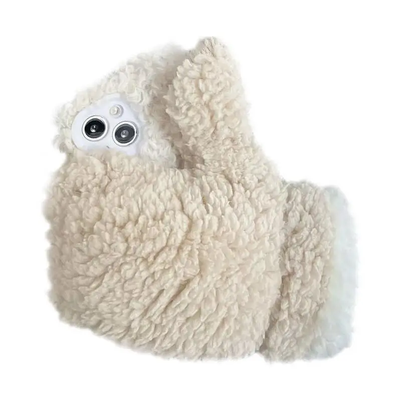 

Winter Phone Cover Fluffy Gloves Shape Cell Phone Protective Case Cute Warm Cell Phone Protective Covers Cell Phone Protective