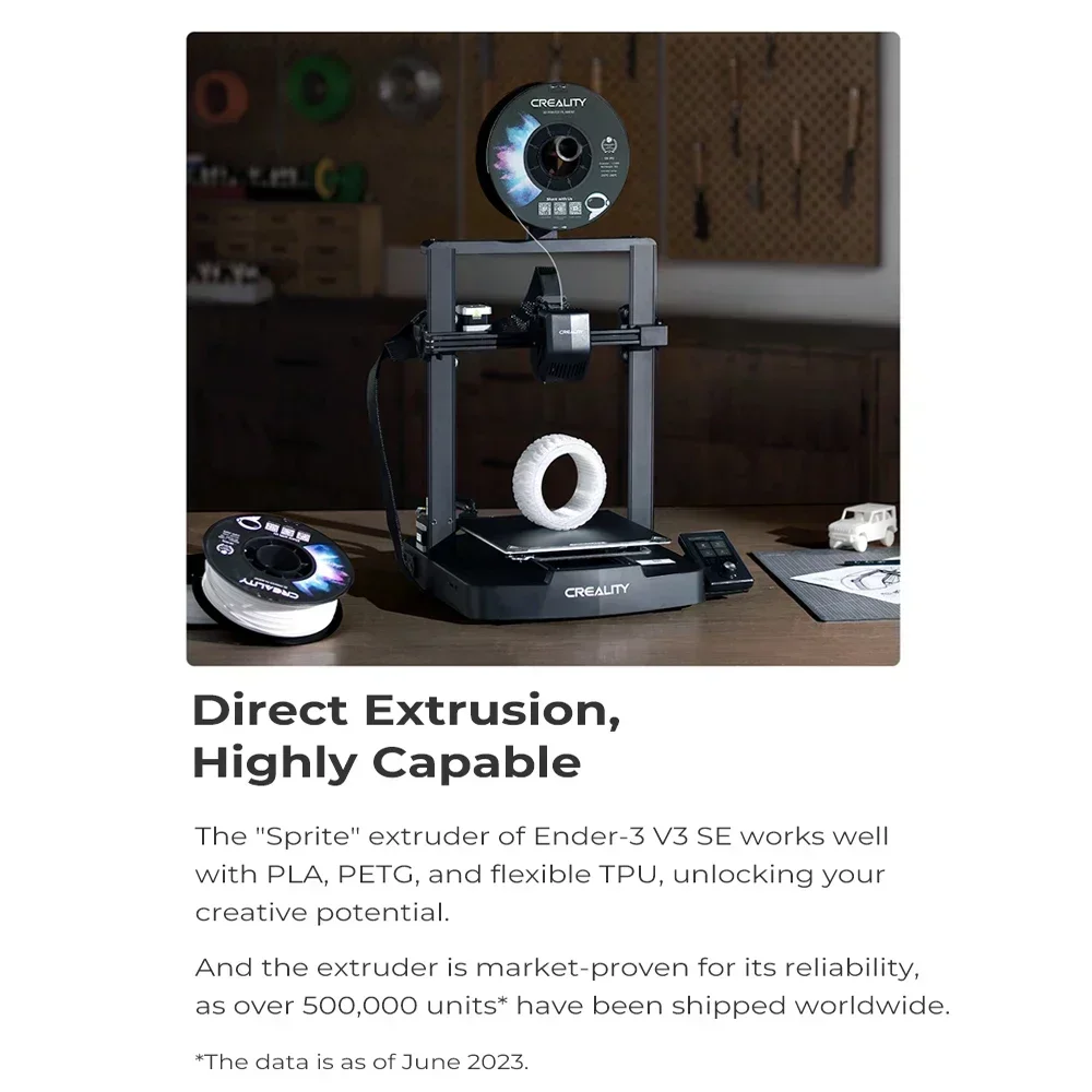 3D-принтер Creality Ender 3 V3 SE с быстрой печатью 250 мм/с автоматическим выравниванием